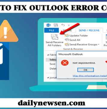 How to Fix Outlook Mail Error Codess