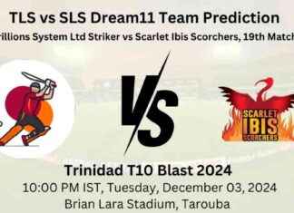 TLS vs SLS Dream11 Team Prediction & Fantasy Tips: Today’s Match 19th – Dream11 Trinidad T10 Blast 2024 news-03122024-133306