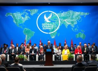 Global leaders gather for a climate change summit amidst rising environmental concerns.