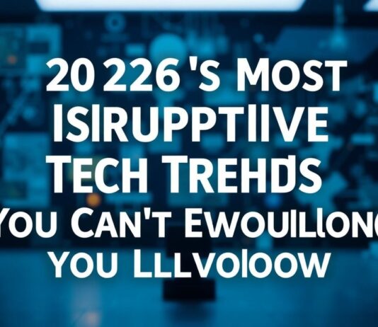 2026’s Most Disruptive Tech Trends You Can’t Ignore 2026's Most Disruptive Tech Trends You Can't Overlook