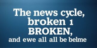 The news cycle is broken, and we are all to blame.