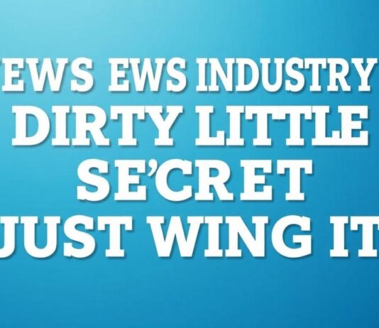 The News Industry's Dirty Little Secret: We're All Just Winging It