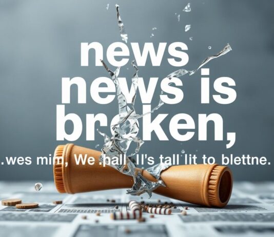 The news is broken, and honestly, we're all to blame.