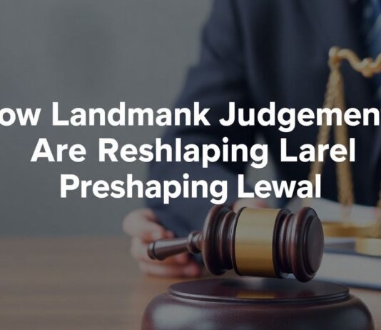 How Landmark Judgments Are Reshaping Legal Precedents Today